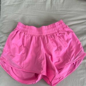 Pink Lululemon Hotty Hot Shorts